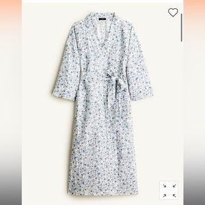 Jcrew floral linen robe